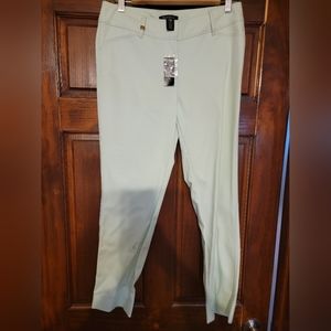 NWT mint green slim ankle pants